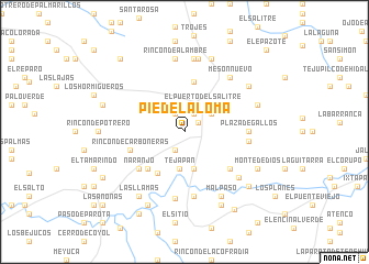 map of Pie de la Loma