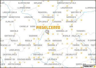 map of Pie del Cerro