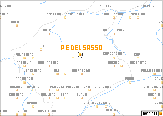 map of Piè del Sasso