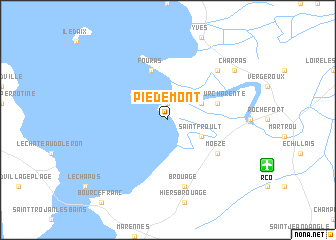 map of Piédemont