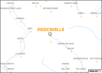 map of Piedicavallo