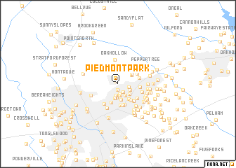 map of Piedmont Park