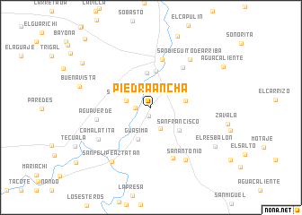 map of Piedra Ancha