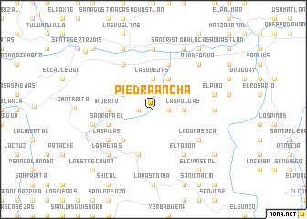 map of Piedra Ancha