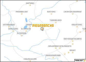 map of Piedra Ancha