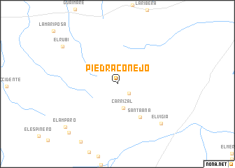 map of Piedra Conejo