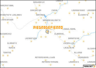 map of Piedra de Fierro