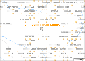 map of Piedra de los Veganos