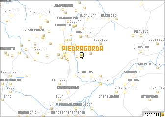 map of PiedraGorda