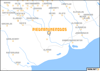 map of Piedra Número Dos