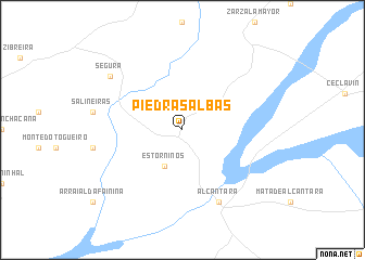 map of Piedras Albas