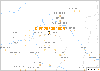 map of Piedras Anchas