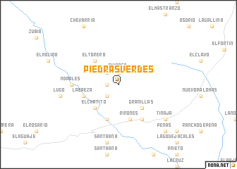 map of Piedras Verdes