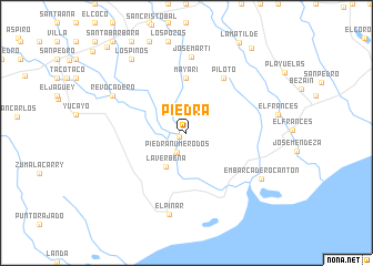 map of Piedra