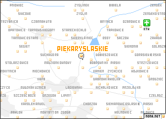 map of Piekary Śląskie