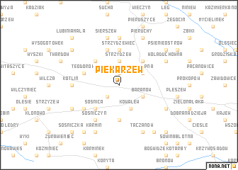 map of Piekarzew