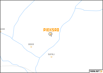 map of Pieksao