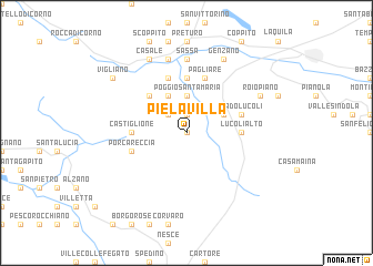 map of Piè la Villa