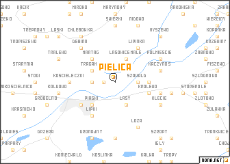 map of Pielica