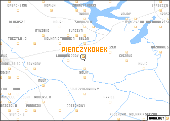 map of Pieńczykówek