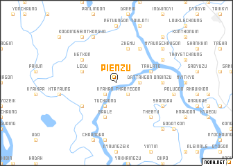 map of Pienzu