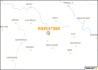 map of Piercetown