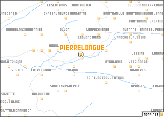 map of Pierrelongue