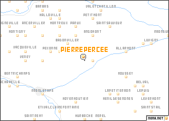 map of Pierre-Percée