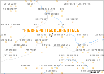 map of Pierrepont-sur-lʼArentèle
