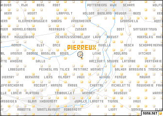 map of Pierreux