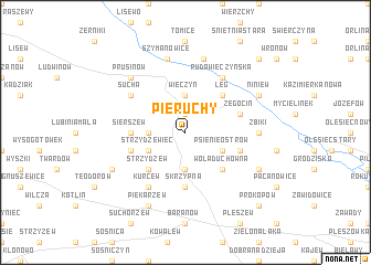 map of Pieruchy