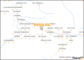 map of Pießling