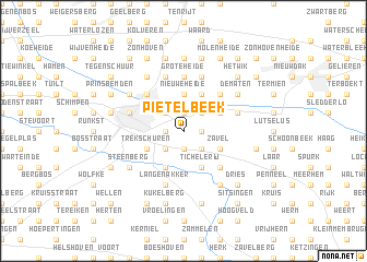 map of Pietelbeek
