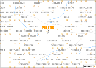 map of Piętno