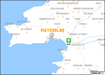 map of Pietra Alba