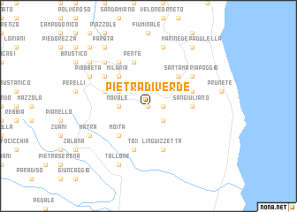 map of Pietra-di-Verde