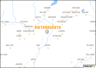 map of Pietramurata