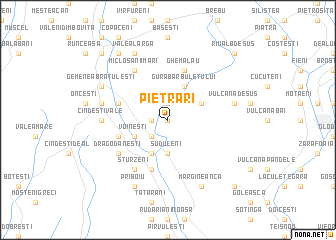 map of Pietrari