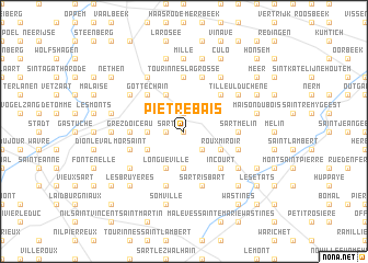 map of Piétrebais