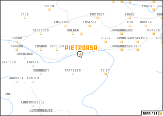 map of Pietroasa
