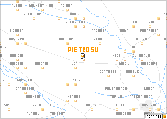 map of Pietrosu