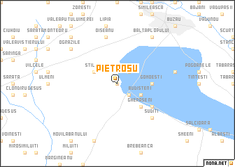 map of Pietrosu