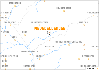 map of Pieve delle Rose