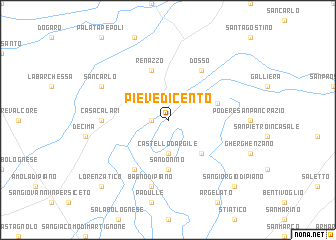 map of Pieve di Cento