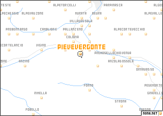 map of Pieve Vergonte