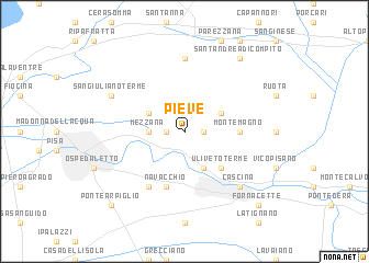 map of Pieve