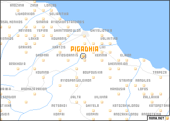 map of Pigádhia