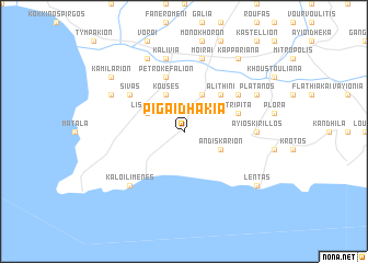 map of Pigaïdhákia