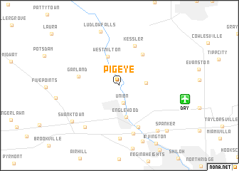 map of Pigeye