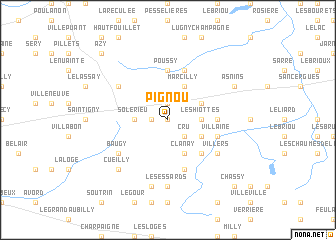 map of Pignou